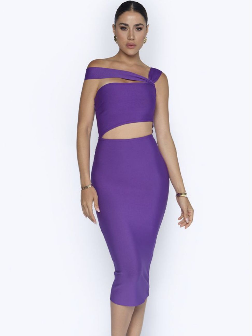 Vestido de Fiesta Sexy y Elegante de Un Hombro