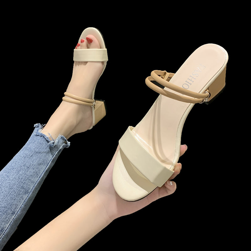 Sandalias de Tacón con Correa para Mujer