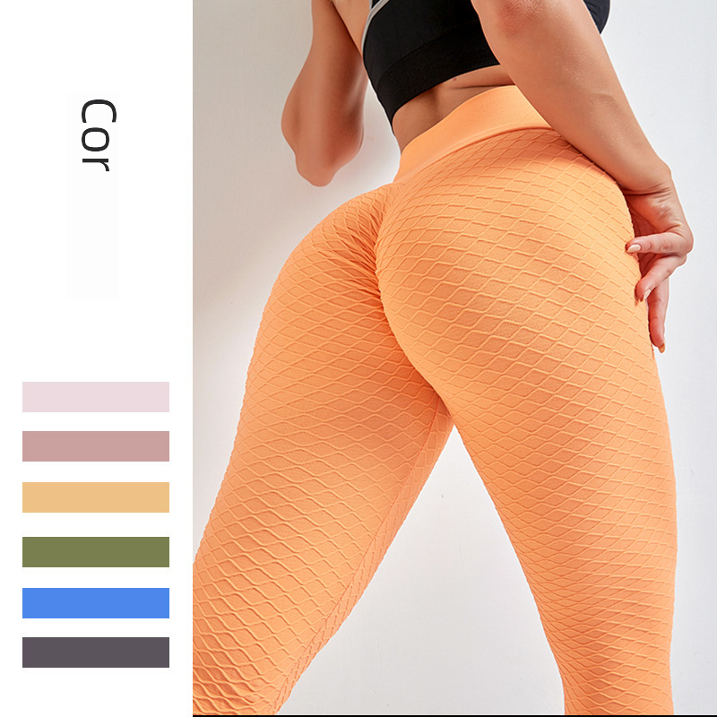 Leggings Elevadores de Glúteos de Cintura Alta Sin Costuras