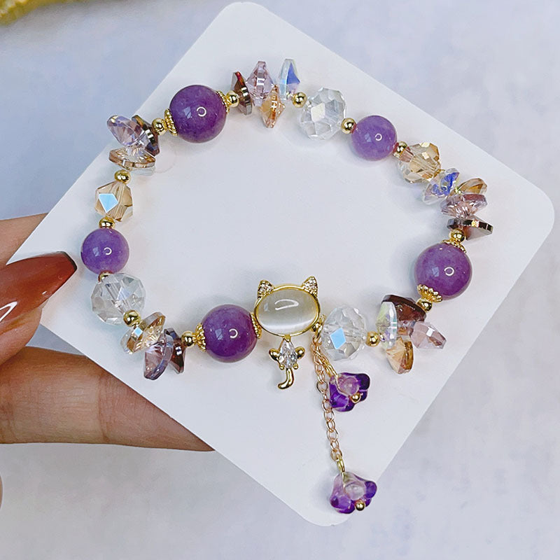 Pulsera de Moda con Gato Micro Incrustado Super