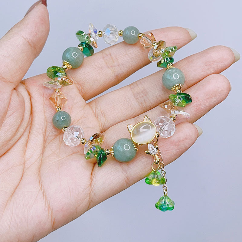 Pulsera de Moda con Gato Micro Incrustado Super