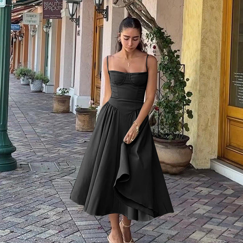 Tirantes y Elegancia: Vestido Francés
