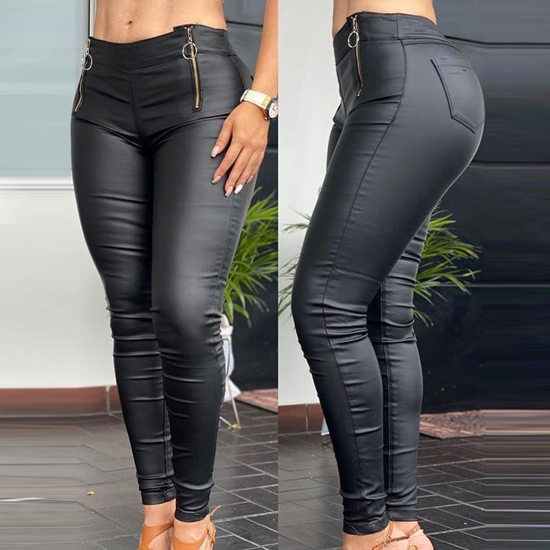 Pantalones Negros Ajustados para Mujer