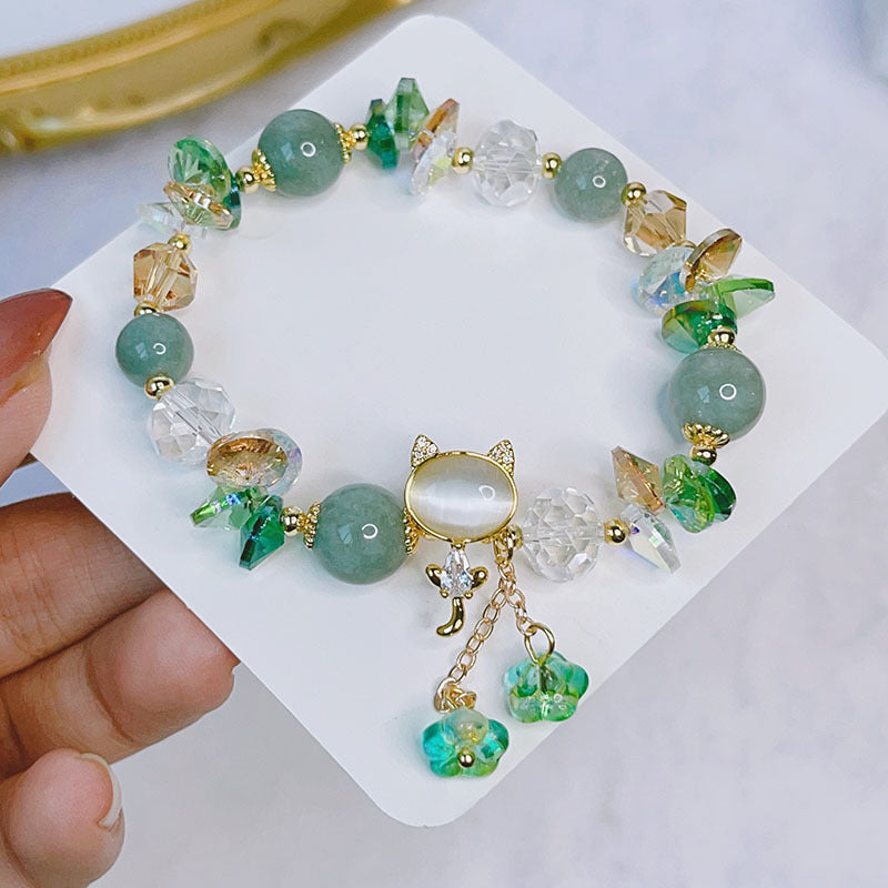 Pulsera de Moda con Gato Micro Incrustado Super