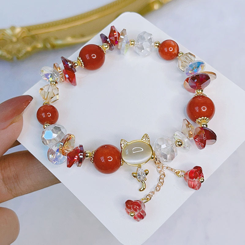 Pulsera de Moda con Gato Micro Incrustado Super