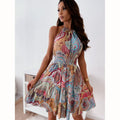 Vestido Largo Boho Floral con Espalda Descubierta